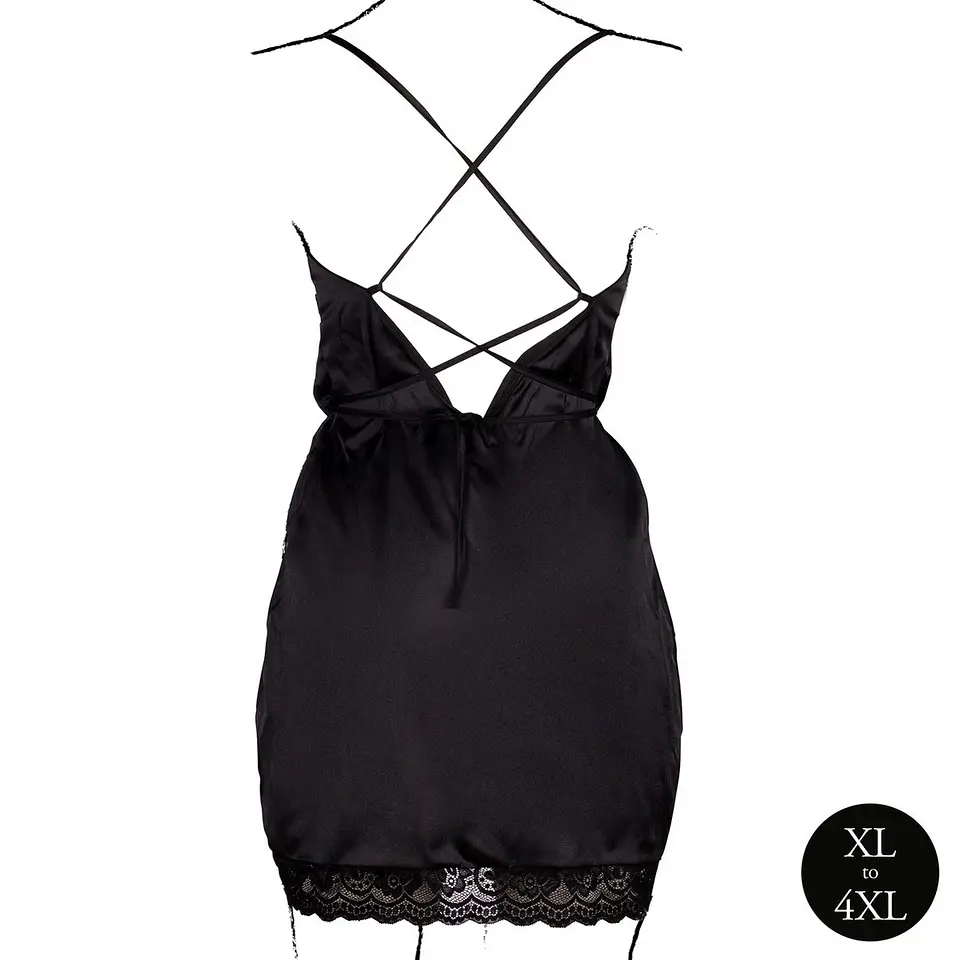 Vestido Open Back Preto Tamanho Queen Le Désir 7