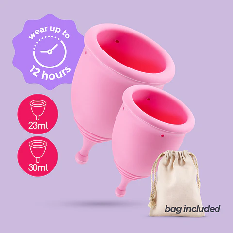 Copos Menstruais Minerva S + L com Bolsa Crushious