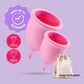 Copos Menstruais Minerva S + L com Bolsa Crushious - Thumbnail 1