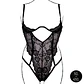 Body Lace Underwired Preto Tamanho Queen Le Désir - Thumbnail 6