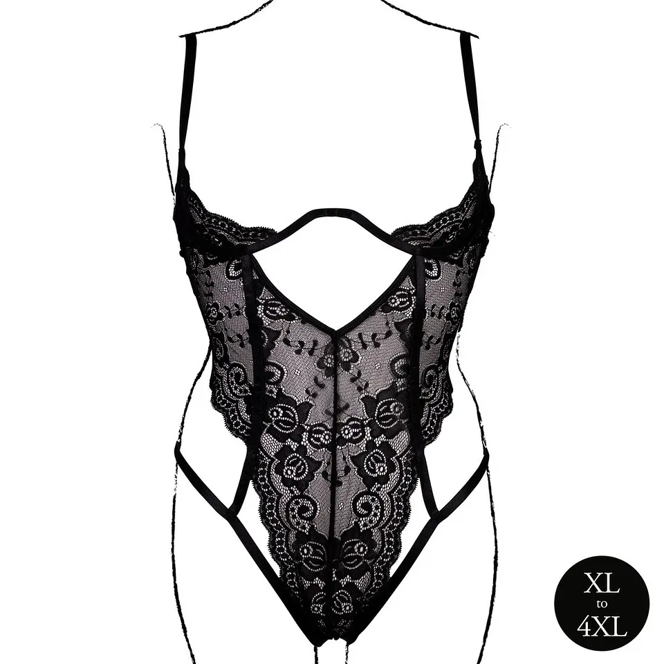 Body Lace Underwired Preto Tamanho Queen Le Désir 6