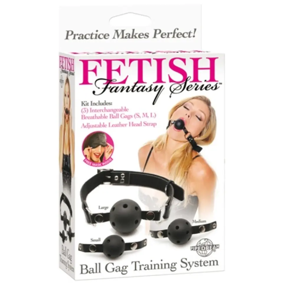 Mordaça de Treino Ball Gag Training System Fetish Fantasy Series 2