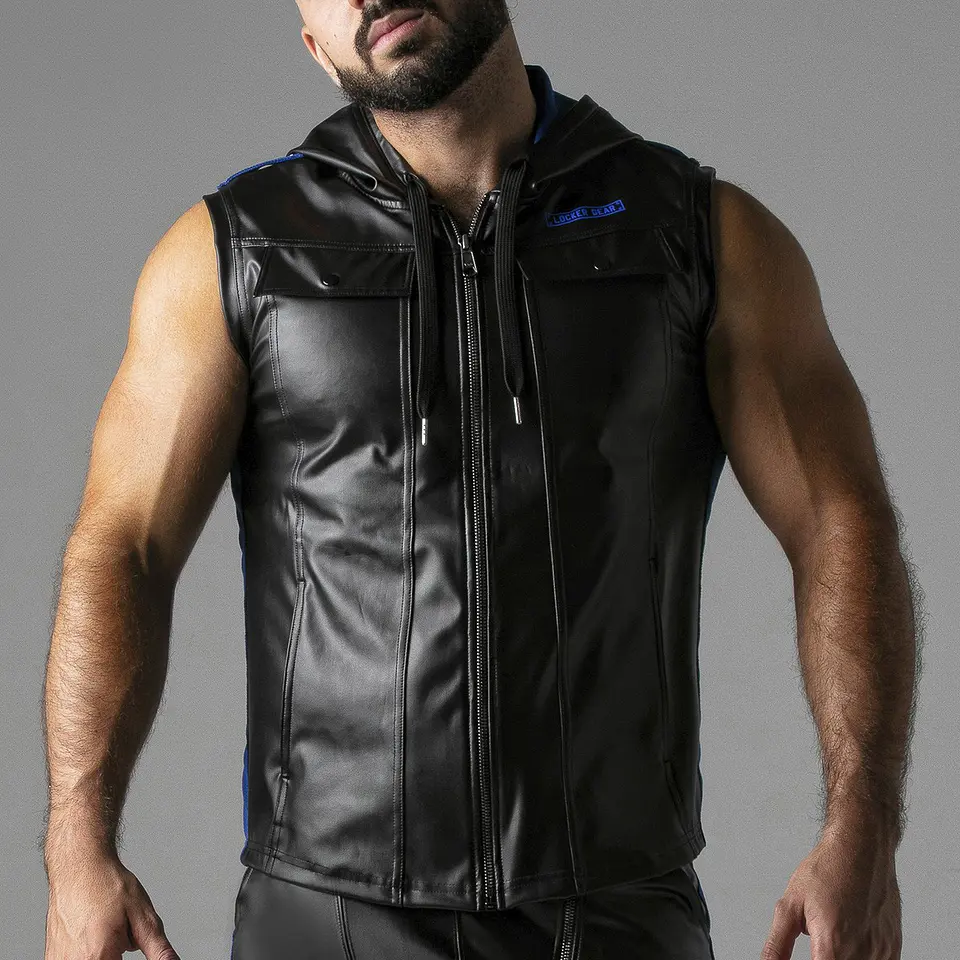 Colete Massive Rude Hoody Azul Locker Gear 4