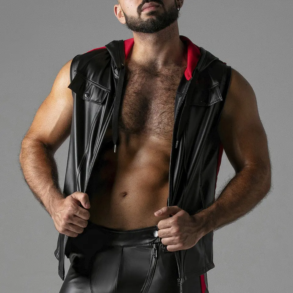 Colete Massive Rude Hoody Vermelho Locker Gear 4