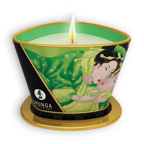 Vela de Massagem Shunga Zenitude Chá Verde 170ml Shunga Erotic Art