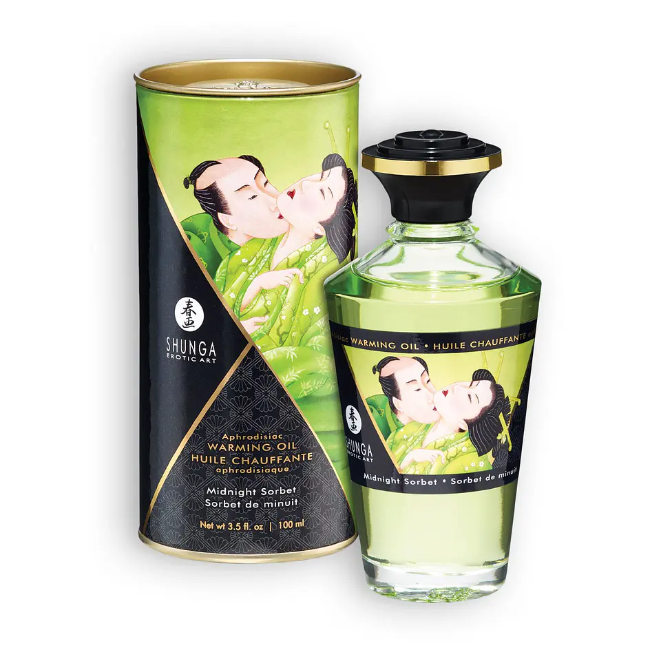 Óleo Afrodisíaco Shunga Midnight Sorbet 100ml Shunga Erotic Art 1
