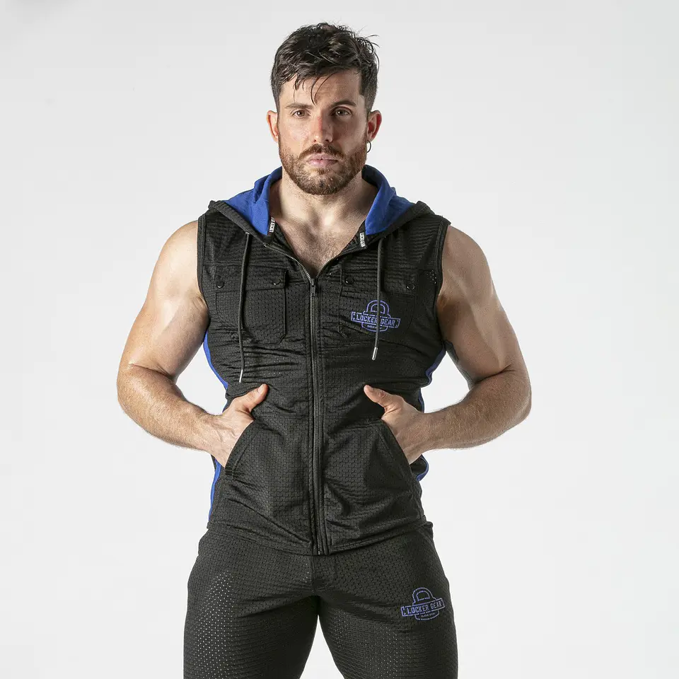 Colete Hoody Azul Locker Gear 1