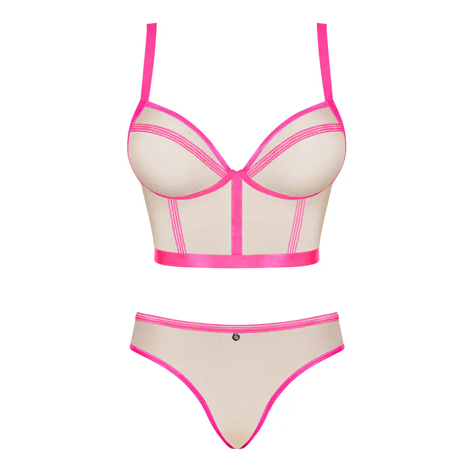 Conjunto Nudelia Obsessive Rosa 3