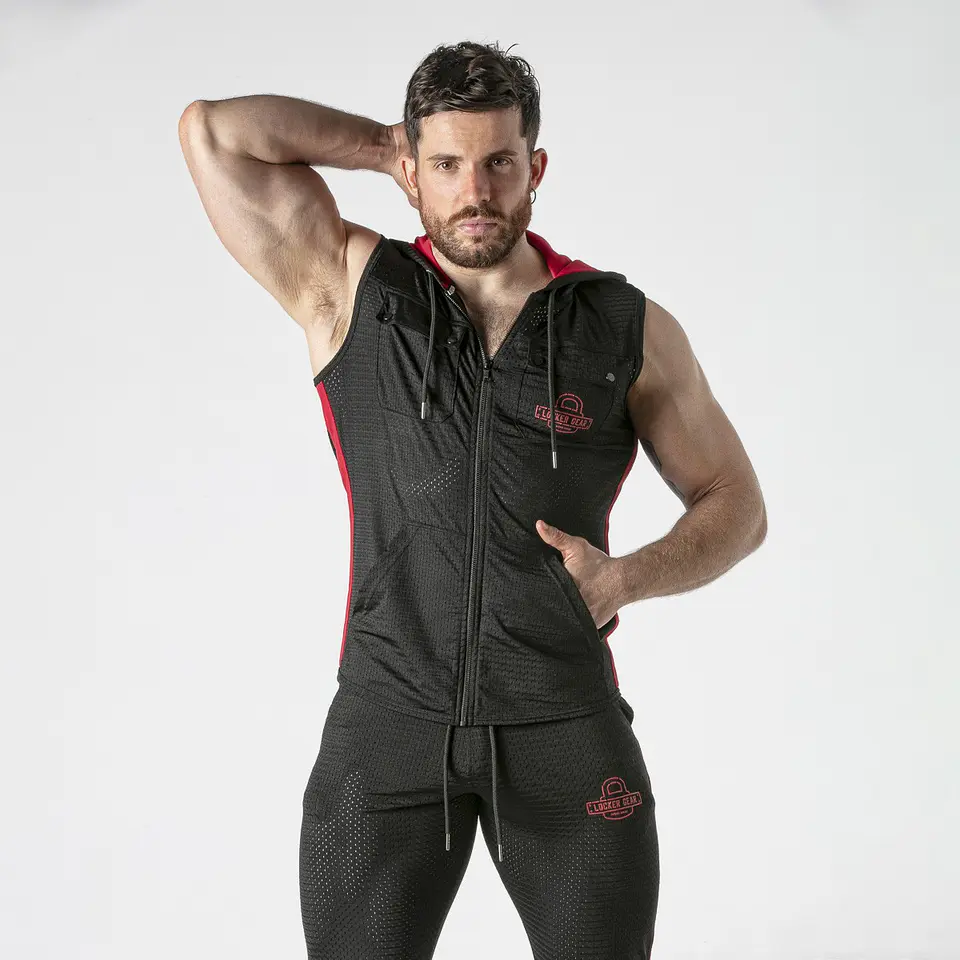 Colete Hoody Vermelho Locker Gear 3