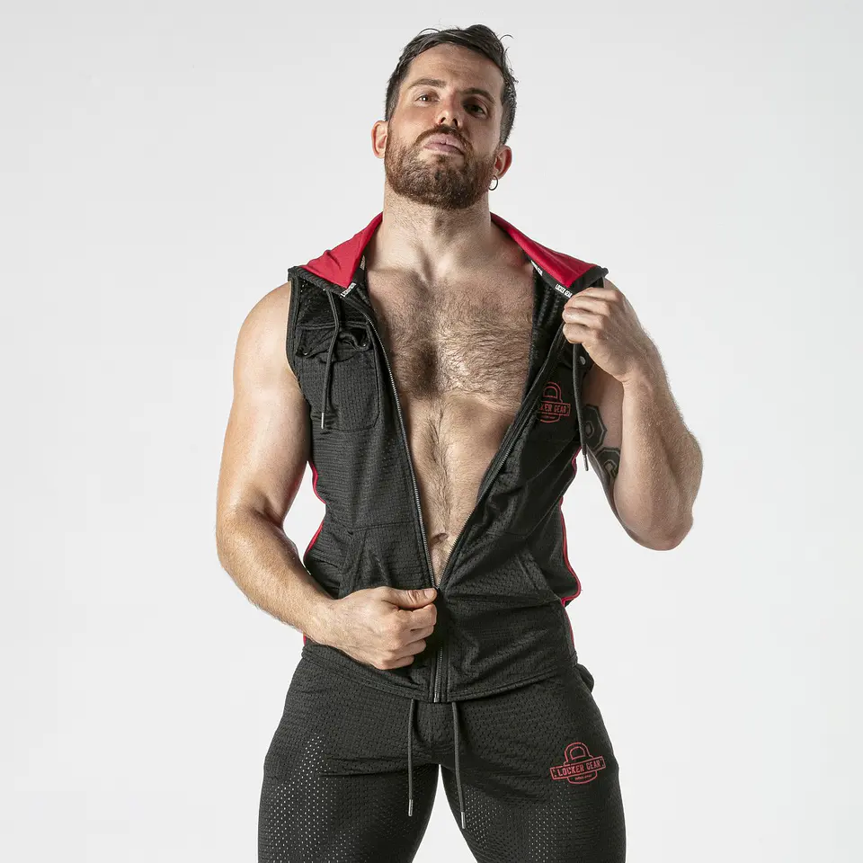 Colete Hoody Vermelho Locker Gear 4