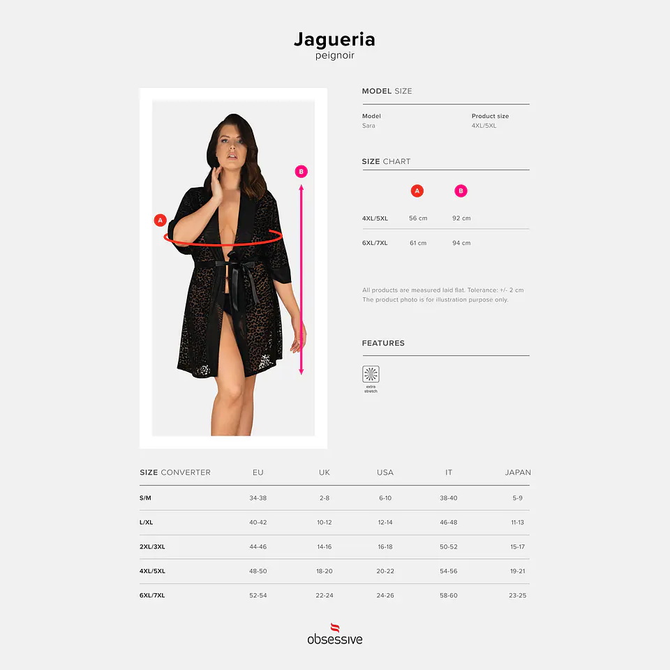 Robe Jagueria Tamanho Queen Obsessive 2
