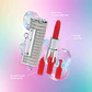 Vibrador com 4 Acessórios Angel Lipstick Clear Loveline - Thumbnail 1