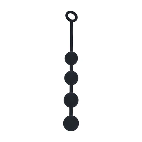 Bolas Anais Redondas em Silicone L 40mm Pretas Levelz