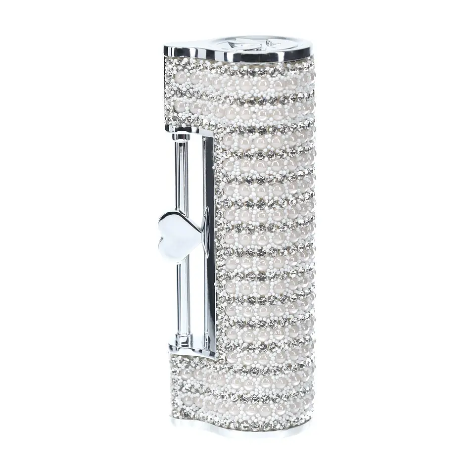 Vibrador com 4 Acessórios Angel Lipstick Clear Loveline 5