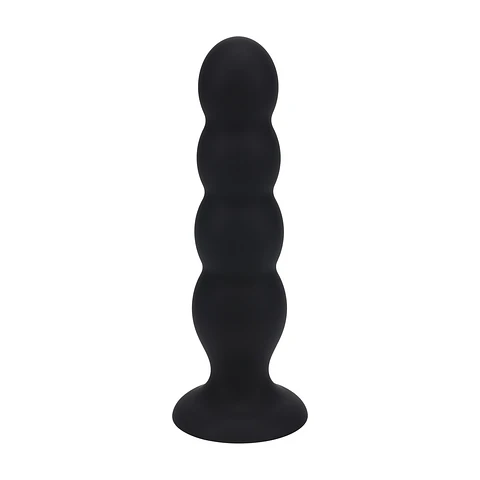 Plug Anal de Silicone Líquido Quad Rattle XL Preto Levelz