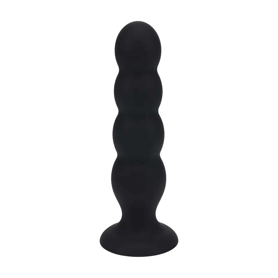 Plug Anal de Silicone Líquido Quad Rattle XL Preto Levelz 1