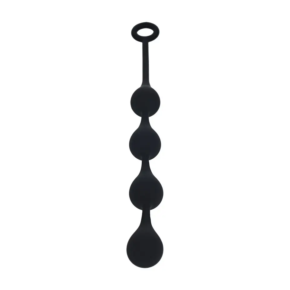 Bolas Anais de Silicone em Forma de Gota de Àgua M 30mm Pretas Levelz 1