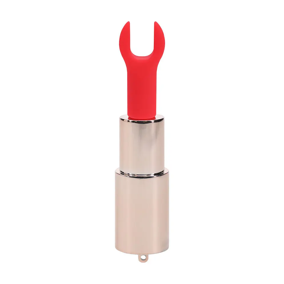 Vibrador com 4 Acessórios Sparkle Lipstick Iridescent Loveline 4