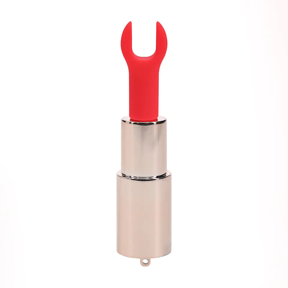 Vibrador com 4 Acessórios Diamond Lipstick Iridescent Loveline 4