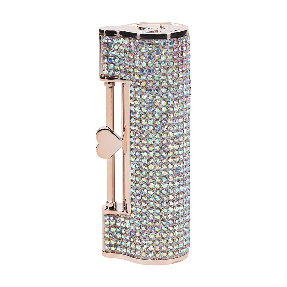 Vibrador com 4 Acessórios Diamond Lipstick Iridescent Loveline 5