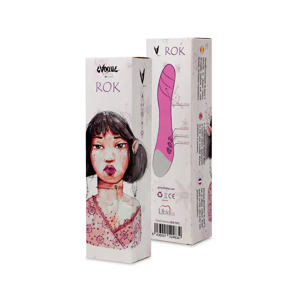 Vibrador Rok Rosa Evoque 3