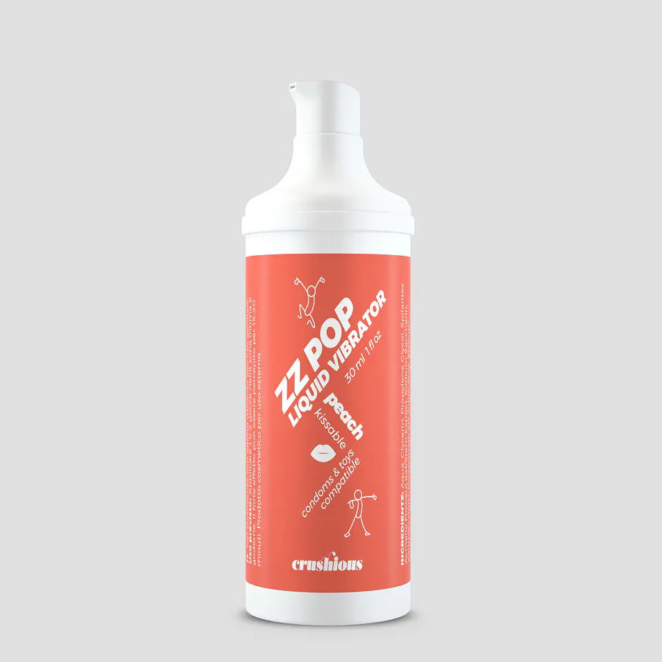 Vibrador Líquido Zz Pop com Aroma Pêssego 30ml Crushious 2