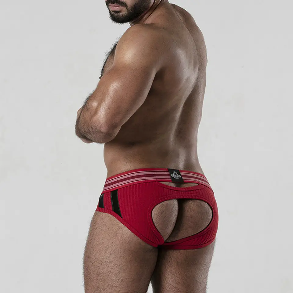 Cueca Backroom Bottomless Locker Gear Vermelha 2