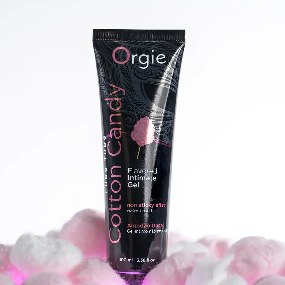 Lubrificante à Base de Água com Sabor a Algodão Doce 100ml Orgie 3