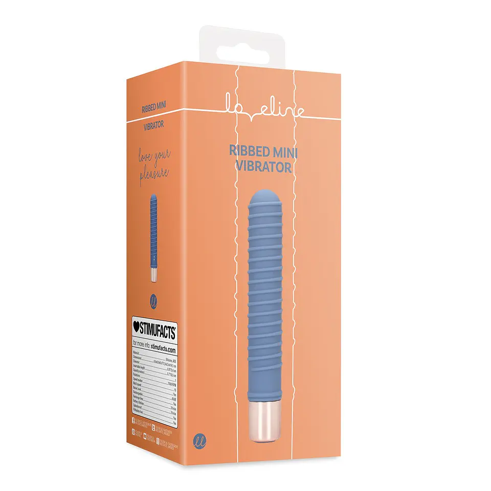 Mini Vibrador Estriado Blue Horizon Loveline 2
