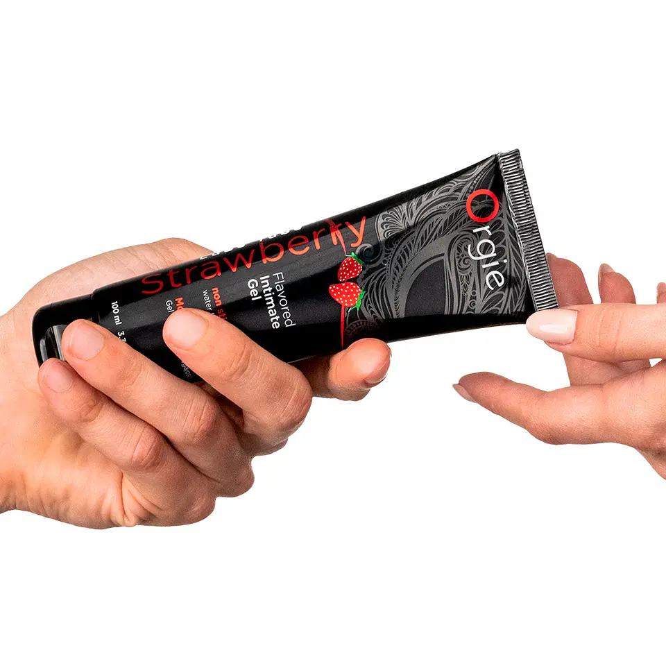 Lubrificante à Base de Água com Sabor a Morango 100ml Orgie 4