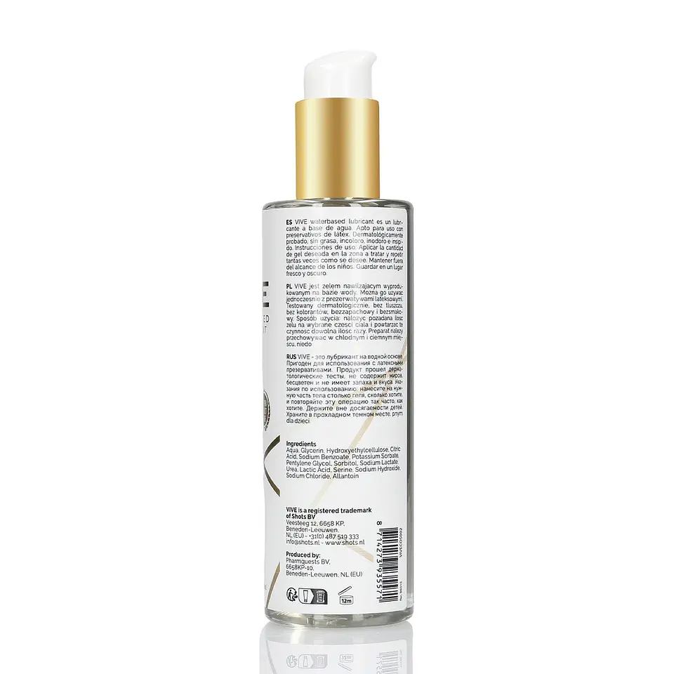 Lubrificante à Base de Água 6.76 Fl Oz 200 ML Vive 2