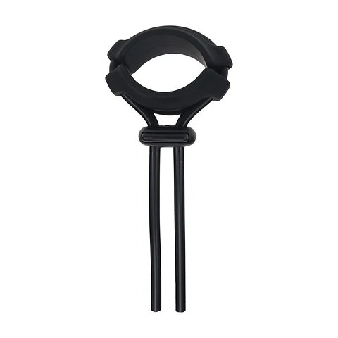 Anel para o Pénis em Silicone Ajustável e Desmontável 5mm Preto Levelz