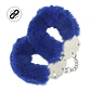 Algemas com Pelúcia Heavy-Duty Fluffy Navy Ouch! - Thumbnail 1