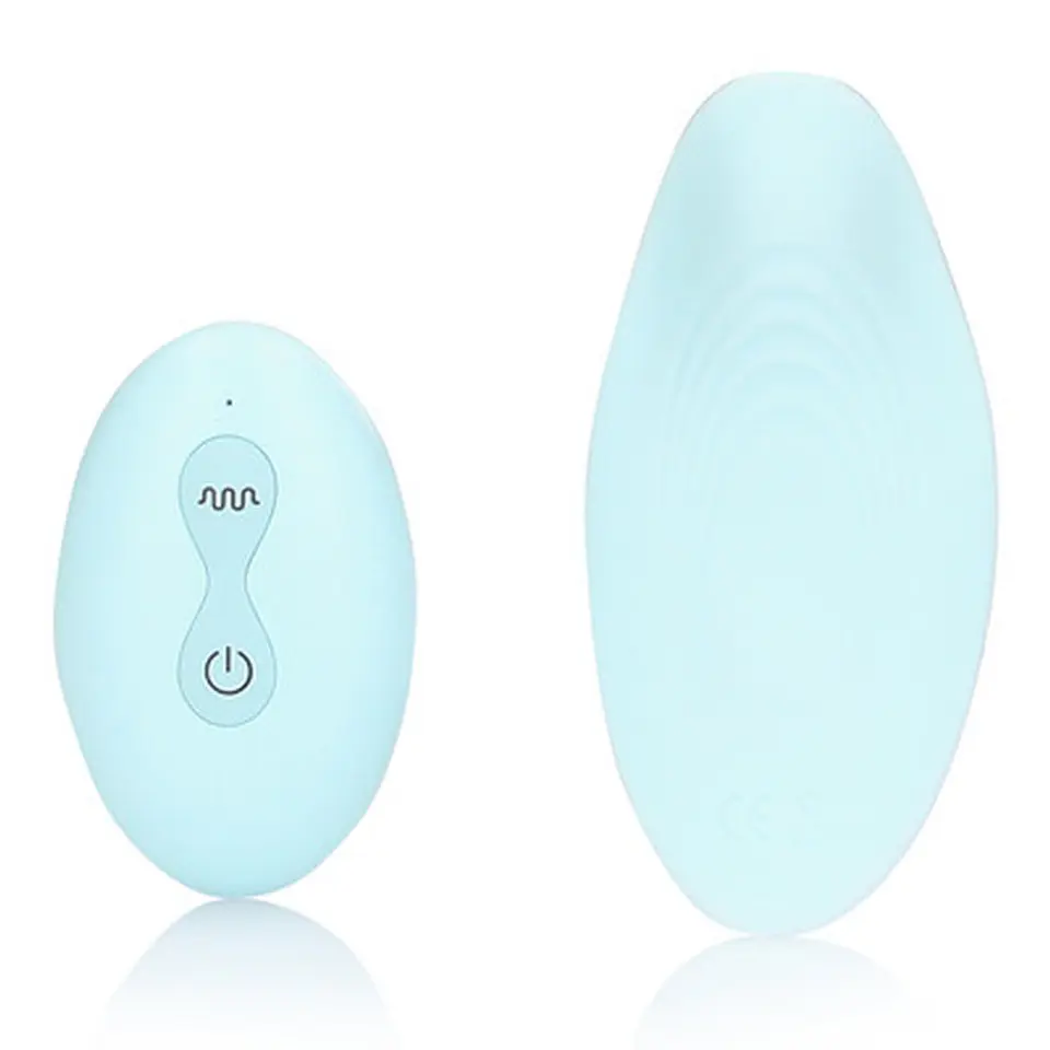 Vibrador de Cueca com Comando Arctic Blue Loveline 1