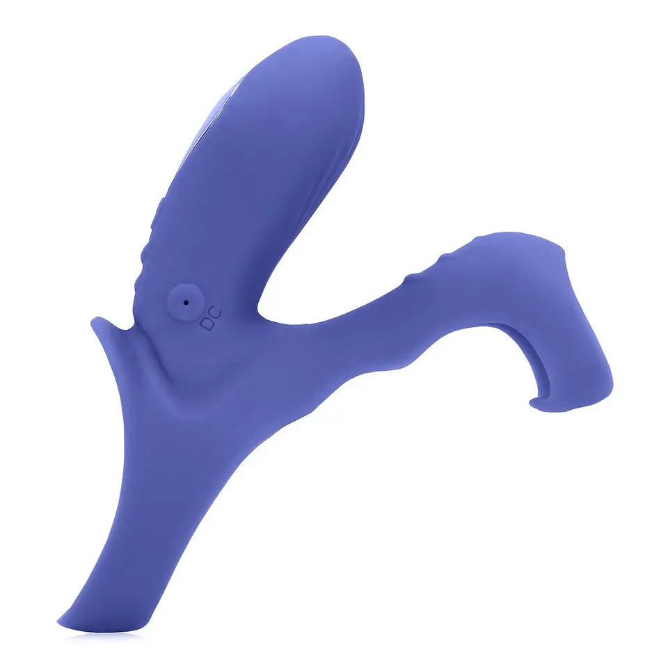 Anel para o Pénis com Vibração e Estimulador de Clitóris Azul Loveline 1