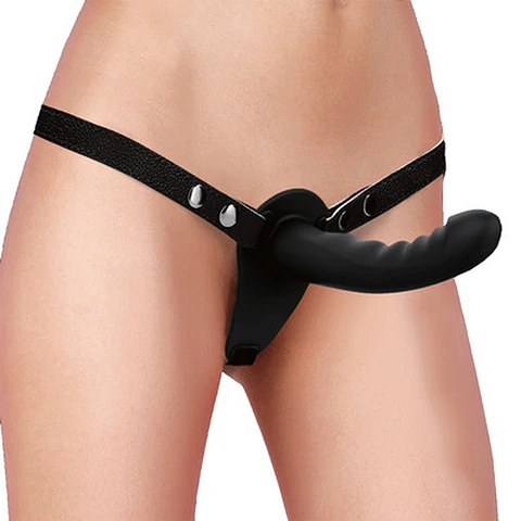 Arnês Ajustável com Dildo Preto Ouch!