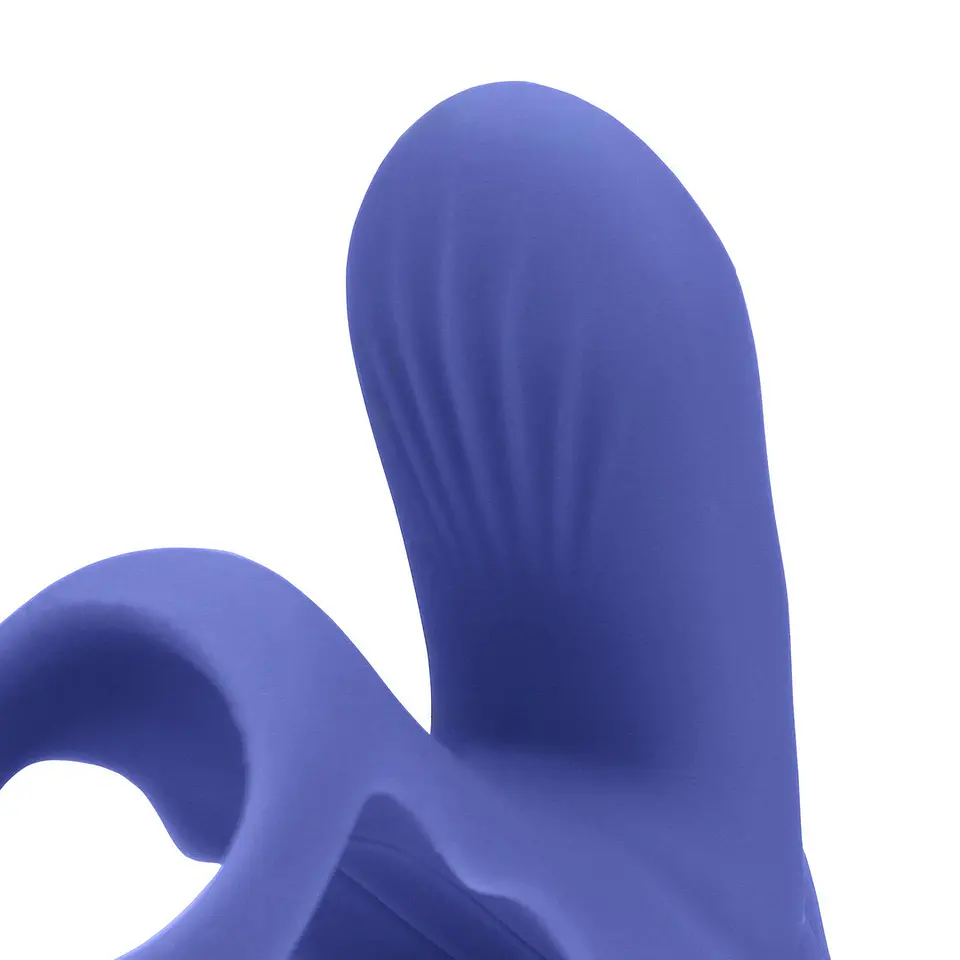 Anel para o Pénis com Vibração e Estimulador de Clitóris Azul Loveline 5