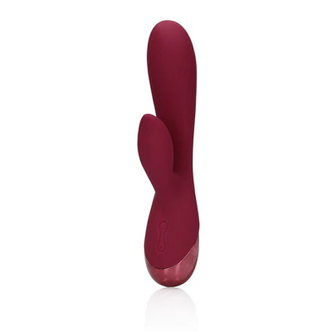 Vibrador Smooth Silicone Rabbit Dark Cherry Loveline
