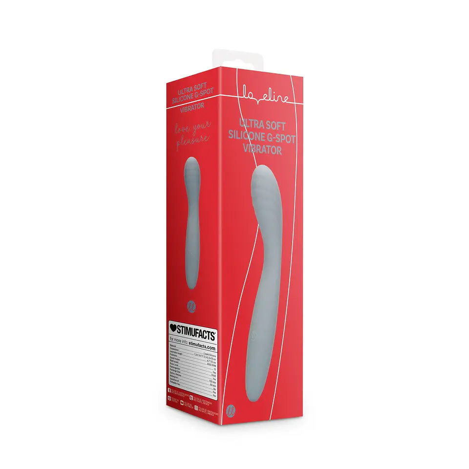 Vibrador Ultra Soft Silicone G-Spot Basalt Grey Loveline 2