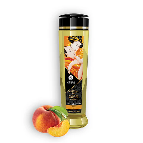 Óleo de Massagem Shunga Stimulation Pêssego 240ml Shunga Erotic Art