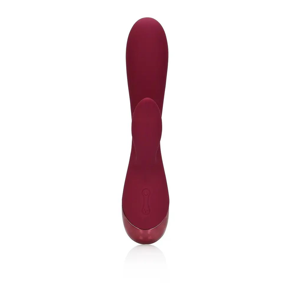 Vibrador Smooth Silicone Rabbit Dark Cherry Loveline 5