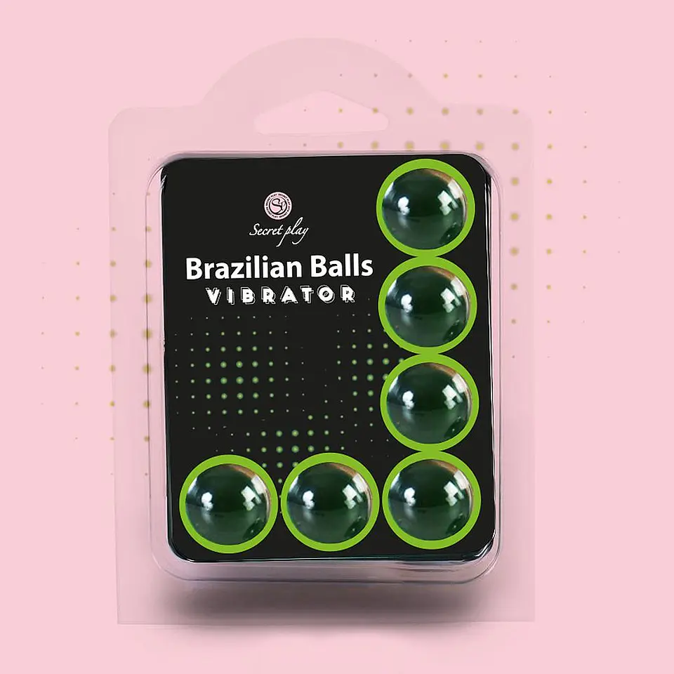 Bolas Lubrificantes Brazilian Balls Shock Efeito Vibrador 6 X 4gr Secret Play 1