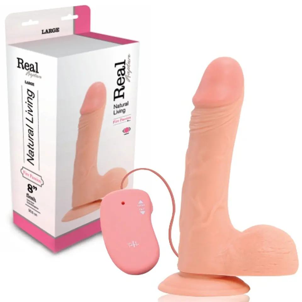 Vibrador Realístico Real Rapture Fire Passion 8'' Branco Toyz4lovers 2