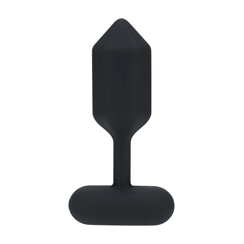 Plug Anal de Silicona com Vibração Hexagonal L Preto Levelz 1