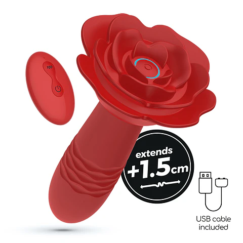 Romeo Plug Anal com Movimento Vai-Vem e Controlo Remoto Crushious