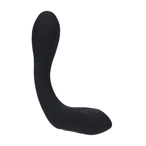 Estimulador de Próstate Flexível em Silicone com Vibração e Função de Aquecimento Preto Levelz