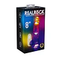 Vibrador com LED e Comando LED Vibrating Straight Cock with Balls 8 /20 CM Realrock - Thumbnail 2