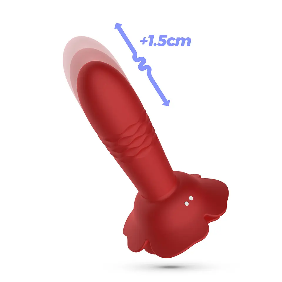 Romeo Plug Anal com Movimento Vai-Vem e Controlo Remoto Crushious 5