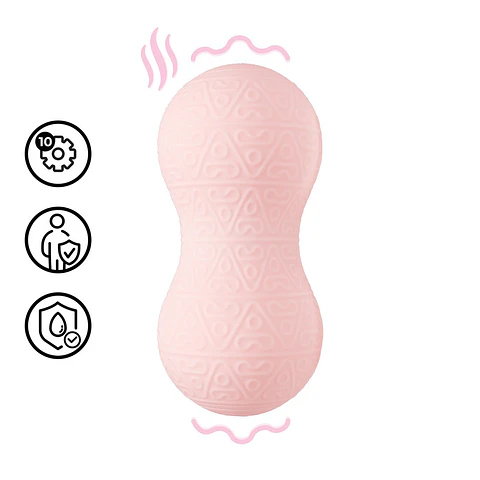 Massajador com Vibração e Função de Aquecimento Rosa Loveline