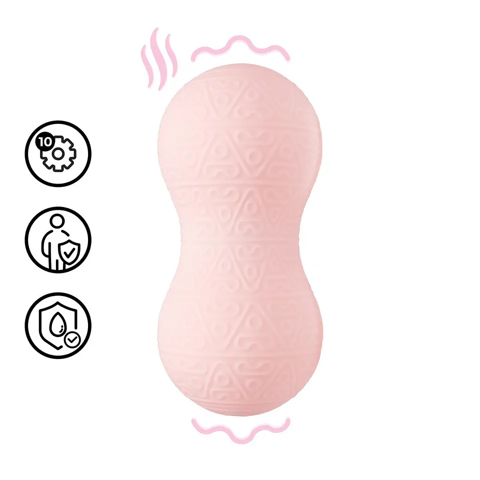 Massajador com Vibração e Função de Aquecimento Rosa Loveline 1